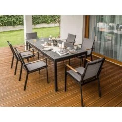 TOFANE - Eettafel Uitschuifbaar - Grijs - 198/248 X 90 - Aluminium 19 TOFANE - Eettafel Uitschuifbaar - Grijs - 198/248 X 90 - Aluminium -Geselecteerde Tuinmeubelwinkel 9409672a3afb4b09be135cb8ffce140c