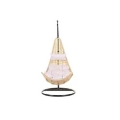 Beliani Hangstoel ATRI - Beige Pe Rotan -Geselecteerde Tuinmeubelwinkel 9414fd7cb5274210bb095e53b2678447