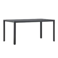 Svea - Zoe Eettafel - 150 X 85 X 72 Cm - Zwart -Geselecteerde Tuinmeubelwinkel 9664dcfe6a7e4d3c91c170b56f80781e