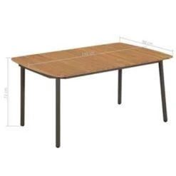VidaXL - Tuintafel - Bruin - Hout - 150 X 90 X 72 Cm -Geselecteerde Tuinmeubelwinkel 96fa4711ebc1442a9ffc15778d6d0da7