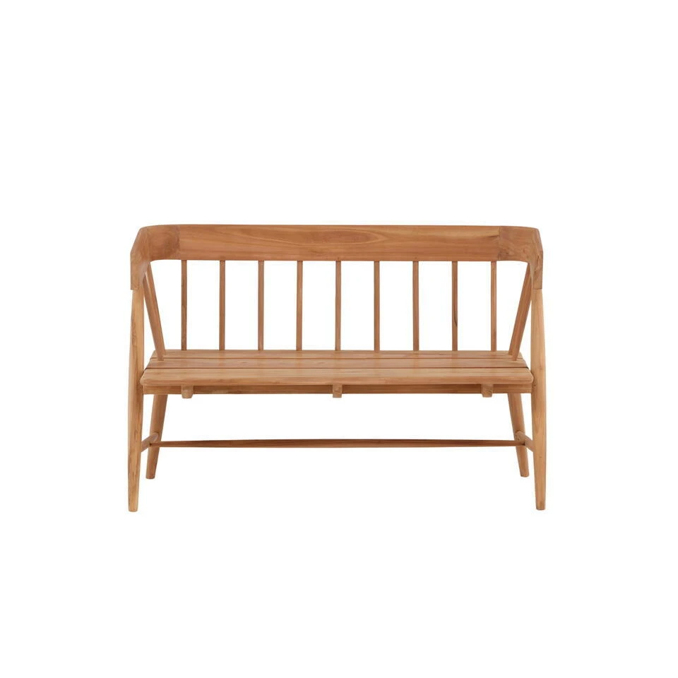 Fjôrd Tuinbank Naturel Teakhout - 132x132x85cm - Split 10 Fjôrd Tuinbank Naturel Teakhout - 132x132x85cm - Split - Afbeelding 8