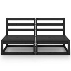 VidaXL - Buitenbank - Zwart - Grenenhout -Geselecteerde Tuinmeubelwinkel 99fbd867e6a2457b80e35ad73b133d9b