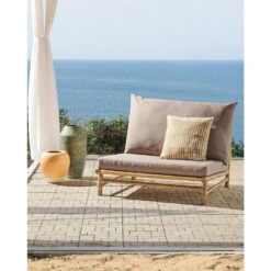 TODI - Fauteuil - Lichthout/Taupe - Bamboe -Geselecteerde Tuinmeubelwinkel 9c4fe5a4c6a14c7eab577ef8f58d3c27