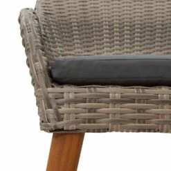 VidaXL - Tuinstoel - Zwart - Poly Rattan - 55 X 62.5 X 82cm -Geselecteerde Tuinmeubelwinkel 9d417182949d4b5391957b5412088e6d