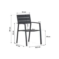 Tuinstoel Aluminium Grijs-antraciet Lifestyle Garden Furniture Stella -Geselecteerde Tuinmeubelwinkel a0b274ed882e42b0aeb129df6b14f247