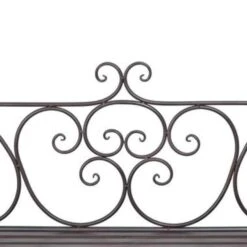 VidaXL Tuinbank 132 Cm Staal Antiekbruin -Geselecteerde Tuinmeubelwinkel a30eba3f17d046a8884cd4c75276f9b8