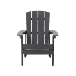 ADIRONDACK - Tuinstoel Met Voetenbank - Grijs - Kunsthout -Geselecteerde Tuinmeubelwinkel a37054f4b9054dd5aba3108fa4d701e8