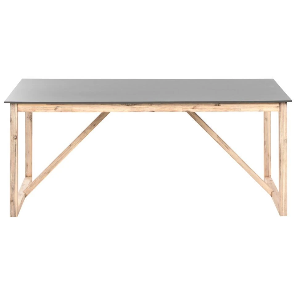 NOTTERI - Tuintafel - Grijs/Bruin - Beton 7 NOTTERI - Tuintafel - Grijs/Bruin - Beton - Afbeelding 5