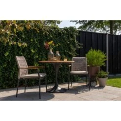VDG Lumino Stapelbare Dining Tuinstoel - Light Rope / Teak Arm -Geselecteerde Tuinmeubelwinkel a534adc6046a4a7f8a8bca060ebd8783