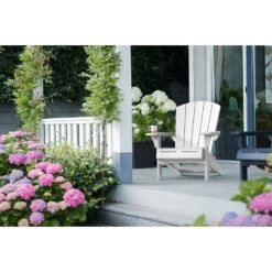 Keter Troy Adirondack Tuinstoel - Set Van 2 - 85x80x96.5cm - Wit -Geselecteerde Tuinmeubelwinkel a60ce7147a514aba8b86438e6e8c58f5