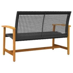 VidaXL - Tuinbank - Zwart - Poly Rattan En Acaciahout - 112 Cm 16 VidaXL - Tuinbank - Zwart - Poly Rattan En Acaciahout - 112 Cm -Geselecteerde Tuinmeubelwinkel a83a62defea34ff4b13e0b3846fd0776