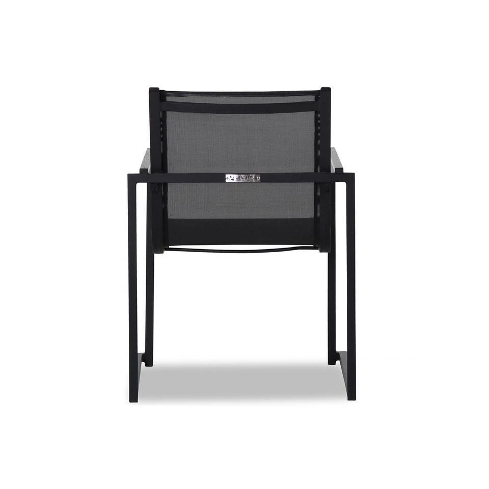 Tuinstoel Stapelbaar Textileen Grijs-antraciet Lifestyle Garden Furniture 7 Tuinstoel Stapelbaar Textileen Grijs-antraciet Lifestyle Garden Furniture - Afbeelding 5