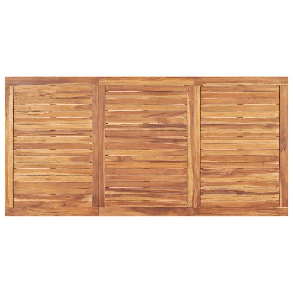 VidaXL Tuintafel 180x90x77 Cm Massief Teakhout 6 VidaXL Tuintafel 180x90x77 Cm Massief Teakhout - Afbeelding 4