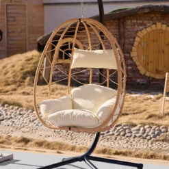 Hangstoel Van Bruin Rotan En Metaal 16 Hangstoel Van Bruin Rotan En Metaal -Geselecteerde Tuinmeubelwinkel a924255418884ac1a253b91226532738