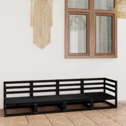 VidaXL Tuinbank 4-zits Massief Grenenhout Zwart 7 VidaXL Tuinbank 4-zits Massief Grenenhout Zwart -Geselecteerde Tuinmeubelwinkel a9e00fbc8df74d999aa156cb77addb66