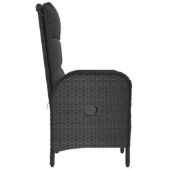 VidaXL - Tuinstoelen - Zwart - Poly Rattan -Geselecteerde Tuinmeubelwinkel ab4ebd3f54e44bb283c7b2b86fc9b96d
