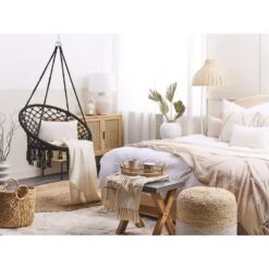 Beliani Hangstoel GABELLA - Zwart Katoen 9 Beliani Hangstoel GABELLA - Zwart Katoen -Geselecteerde Tuinmeubelwinkel aee55501a2894f858c6fba082cb6387b