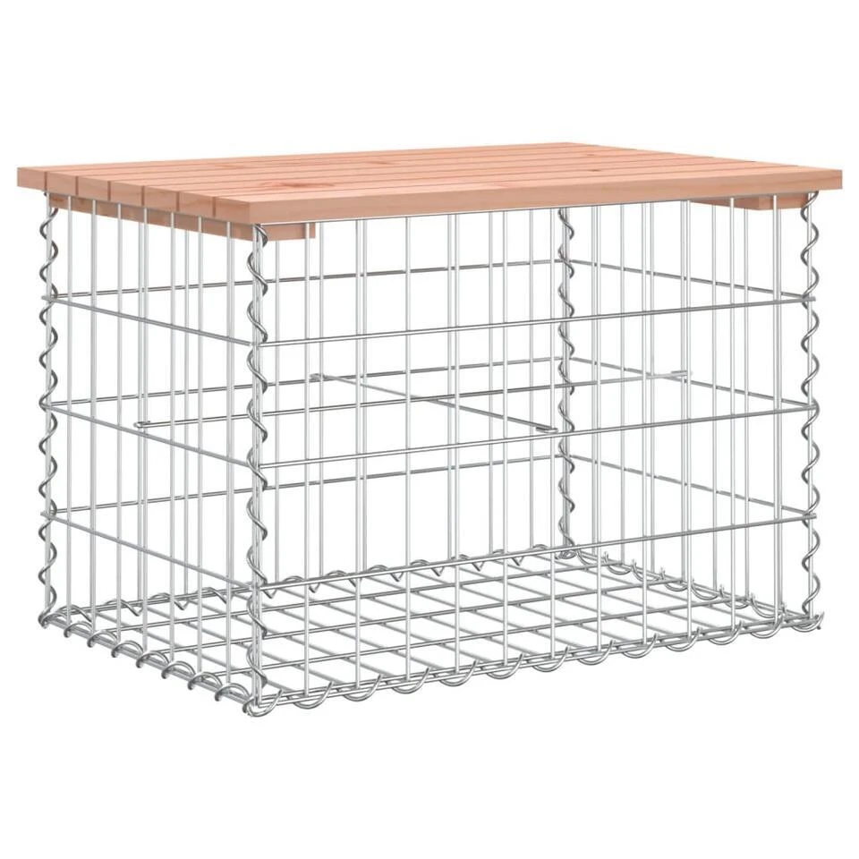 VidaXL - Tuinbank Schanskorfontwerp - Massief Douglashout - 63x44x42 Cm 7 VidaXL - Tuinbank Schanskorfontwerp - Massief Douglashout - 63x44x42 Cm - Afbeelding 5