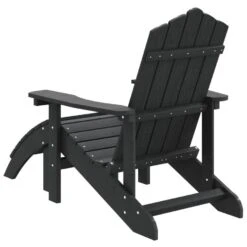 VidaXL - Tuinstoel Adirondack - Antraciet - Polyetheen - Met Voetenbank -Geselecteerde Tuinmeubelwinkel af864f61eee54e19b9898afe1c9b620b