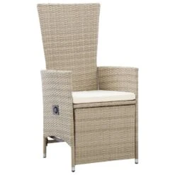 VidaXL - Tuinstoelen - Beige - Poly Rattan - 2 Stuks - Met Kussens -Geselecteerde Tuinmeubelwinkel b0ac747084c549d19a2c2b272e79ace4