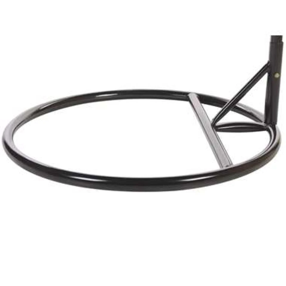 ARSITA - Hangstoel - Grijs - 100 Cm - PE Rotan 9 ARSITA - Hangstoel - Grijs - 100 Cm - PE Rotan - Afbeelding 7