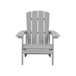 Beliani Tuinstoel ADIRONDACK - Grijs Kunsthout -Geselecteerde Tuinmeubelwinkel b2514739c4ed42d480c75ece9ee47dd3