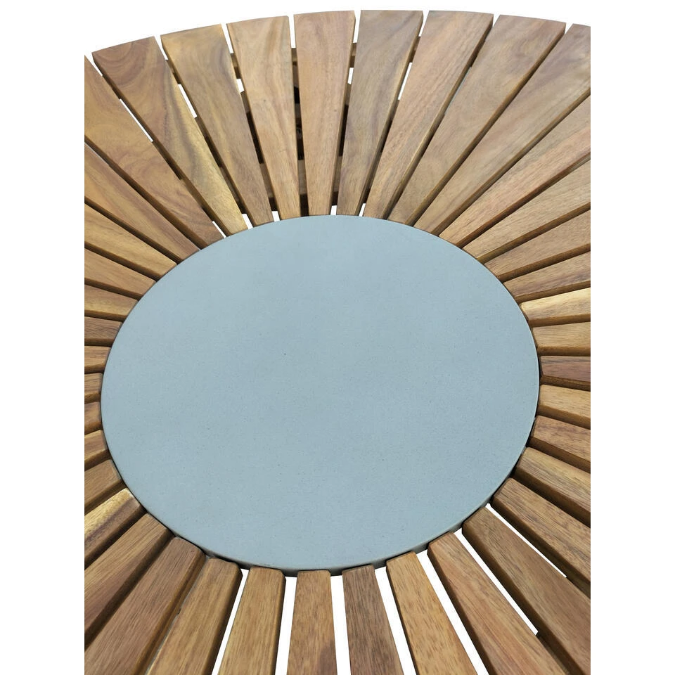 Sens-Line - Bali Tuintafel - Ø100cm - Acaciahout 5 Sens-Line - Bali Tuintafel - Ø100cm - Acaciahout - Afbeelding 3