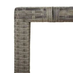 VidaXL - Tuintafel Met Houten Blad - Grijs - Poly Rattan En Acaciahout -Geselecteerde Tuinmeubelwinkel b3f3109a84784ecd81a899c11e9baf68