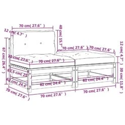 VidaXL - Tuinbank Zonder Armleuningen - Bruin - Hout - Met Kussens En Voetenbank 24 VidaXL - Tuinbank Zonder Armleuningen - Bruin - Hout - Met Kussens En Voetenbank -Geselecteerde Tuinmeubelwinkel b48f61643d114bc8900d2dff4e395451