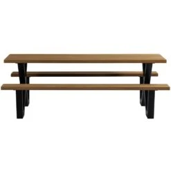 WOOOD Tablo Picknicktafel Met X-poot Buiten - Naturel - 75x206x145 -Geselecteerde Tuinmeubelwinkel b4ed3c483b4647ff99752101bb75e4f8