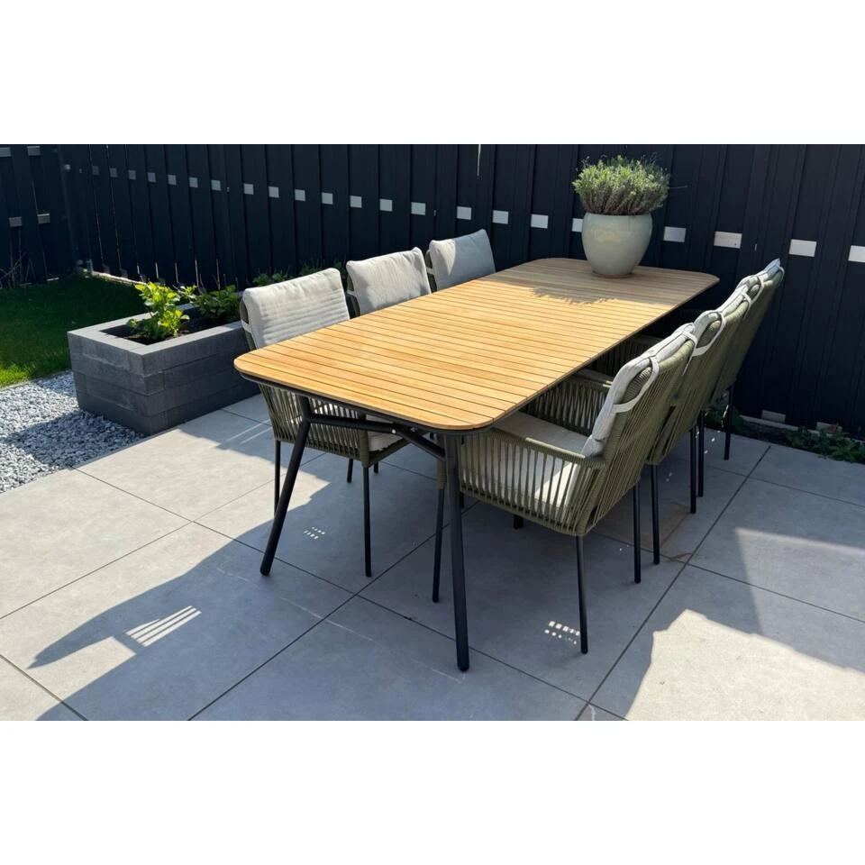 VDG Bella Tuintafel - Teakhout - 220x95 Cm 5 VDG Bella Tuintafel - Teakhout - 220x95 Cm - Afbeelding 3