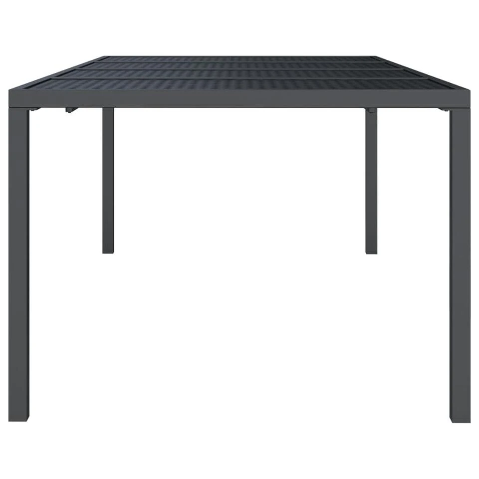VidaXL - Tuintafel - Antraciet - Staal - 200 X 100 X 72 Cm 6 VidaXL - Tuintafel - Antraciet - Staal - 200 X 100 X 72 Cm - Afbeelding 4