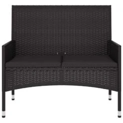 VidaXL - Tuinbank 2-zits - Zwart - Poly Rattan - Met Zwart Kussens 13 VidaXL - Tuinbank 2-zits - Zwart - Poly Rattan - Met Zwart Kussens -Geselecteerde Tuinmeubelwinkel bca5b7c1755545918c3711216fe44128