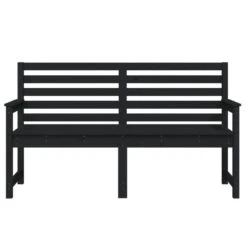 VidaXL - Tuinbank - Zwart - Grenenhout - 159.5 X 48 X 91.5 Cm -Geselecteerde Tuinmeubelwinkel bcc8d62c930941ce9e9dfa3df36cb0a2