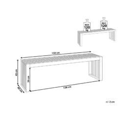 SULZANO - Tuinbank Set Van 2 - Lichthout - Acaciahout -Geselecteerde Tuinmeubelwinkel be526c9ea16741dab3cd8838958fefe7