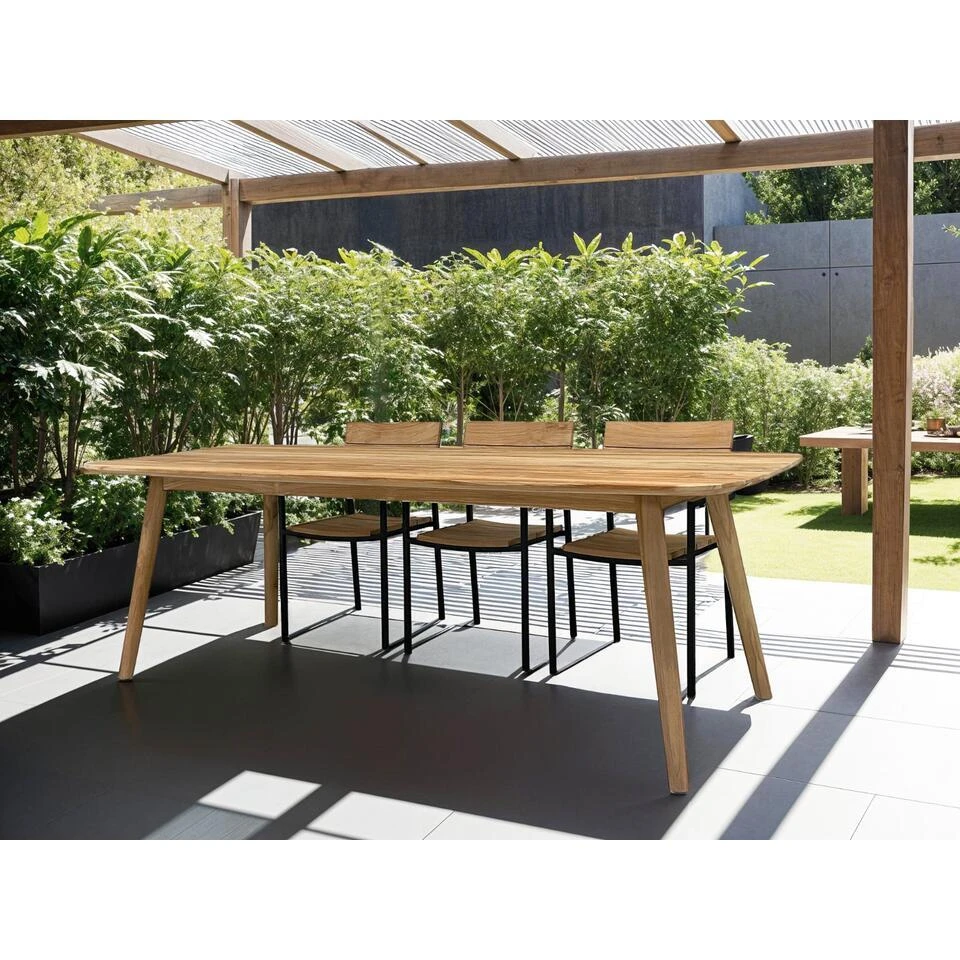 Livingfurn - Tuintafel - Lugano 240cm - Bruin 6 Livingfurn - Tuintafel - Lugano 240cm - Bruin - Afbeelding 4