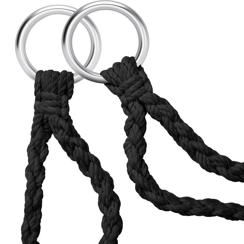 Tectake Hangstoel Grazia, Zwart 6 Tectake Hangstoel Grazia, Zwart - Afbeelding 4