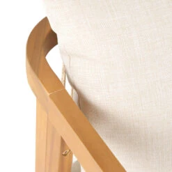 Set Van 2 Stoelen Voor Binnen En Buiten Van Massief Hout Beige Stof -Geselecteerde Tuinmeubelwinkel c0aa0c4d5beb46ed8b491dc13b9581ef