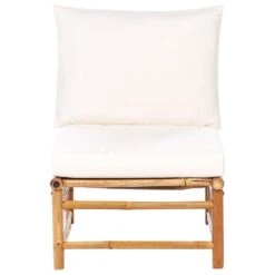 CERRETO - 1-zits Module - Wit - Bamboe -Geselecteerde Tuinmeubelwinkel c0e38665ce9b4def91768503742150f3