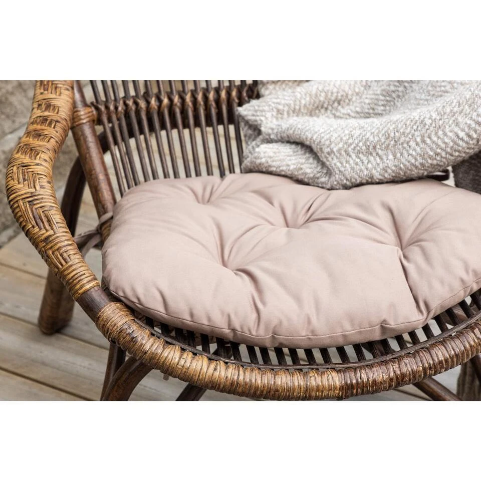 Svea - Leila Loungestoel - Donker Walnoot - Rattan 8 Svea - Leila Loungestoel - Donker Walnoot - Rattan - Afbeelding 6
