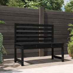 VidaXL - Tuinbank - Zwart - Grenenhout - 109 Cm -Geselecteerde Tuinmeubelwinkel c154250673924aeaa8a471a7d2b7c6b4