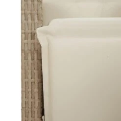 VidaXL - Verstelbare Tuinstoel Met Voetensteun - Beige - Poly Rattan 21 VidaXL - Verstelbare Tuinstoel Met Voetensteun - Beige - Poly Rattan -Geselecteerde Tuinmeubelwinkel c28b9f828a6e487182d41949aae61ede