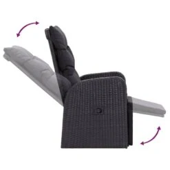 VidaXL - Tuinstoelen - Zwart - Poly Rattan - 2 Stuks - Verstelbaar - Met Kussens 22 VidaXL - Tuinstoelen - Zwart - Poly Rattan - 2 Stuks - Verstelbaar - Met Kussens -Geselecteerde Tuinmeubelwinkel c3ed98042eea4162bafb06fca055bb88