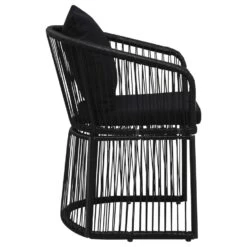 VidaXL Tuinstoelen 2 St Met Kussens PVC-rattan Zwart 8 VidaXL Tuinstoelen 2 St Met Kussens PVC-rattan Zwart -Geselecteerde Tuinmeubelwinkel c3f5268353e44ef1aa90c521887cd5b6