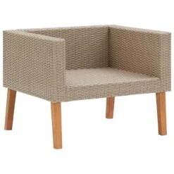 VidaXL Tuinbank Eenzits Met Kussens Poly Rattan Beige 9 VidaXL Tuinbank Eenzits Met Kussens Poly Rattan Beige -Geselecteerde Tuinmeubelwinkel c41cb684bbf04774ac2e2b8b6728155c