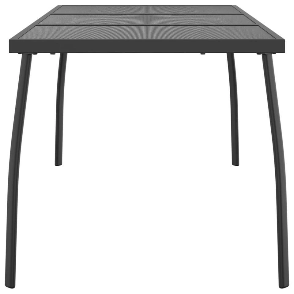 VidaXL - Tuintafel - Antracietkleurig - Staalgaas - 165 X 80 X 72 Cm 6 VidaXL - Tuintafel - Antracietkleurig - Staalgaas - 165 X 80 X 72 Cm - Afbeelding 4