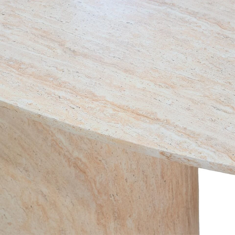 Tuintafel Ovaal - Naturel Travertin - 200x100x74cm - Myrna 6 Tuintafel Ovaal - Naturel Travertin - 200x100x74cm - Myrna - Afbeelding 4