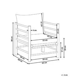 CERRETO - Tuinstoel - Taupe - Bamboe -Geselecteerde Tuinmeubelwinkel cae28560b57945cfaf56cca85165c57e