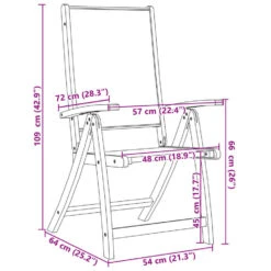 VidaXL - Inklapbare Tuinstoel - Bruin - Acaciahout - 6 Stuks -Geselecteerde Tuinmeubelwinkel cd062a6992074e4198537a0609b60c3f