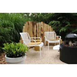 Stripe Loungestoel - Wit -Geselecteerde Tuinmeubelwinkel cfeda48945354942852929b002e5149e